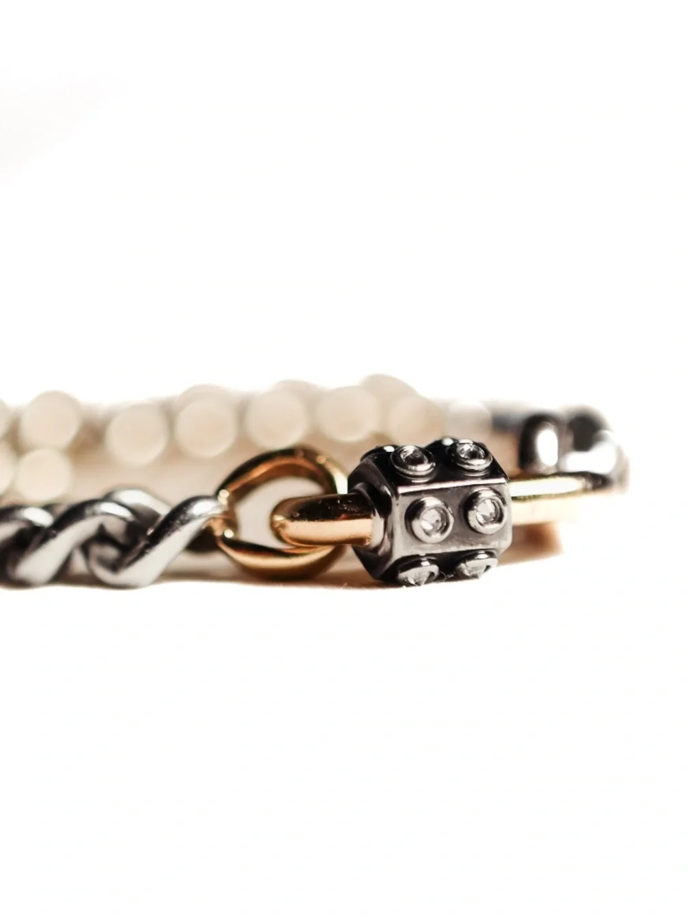 Marla Aaron mini mega silver Curb Chain BRACELET ONLY